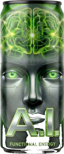 AI_01 Neural Lime — Canette d'eau pétillante nootropique saveur lime avec L-Théanine et électrolytes